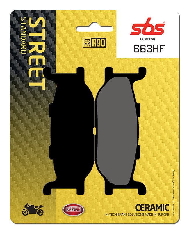 SBS brake pads KH179 street standart ceramic colour black (663HF)